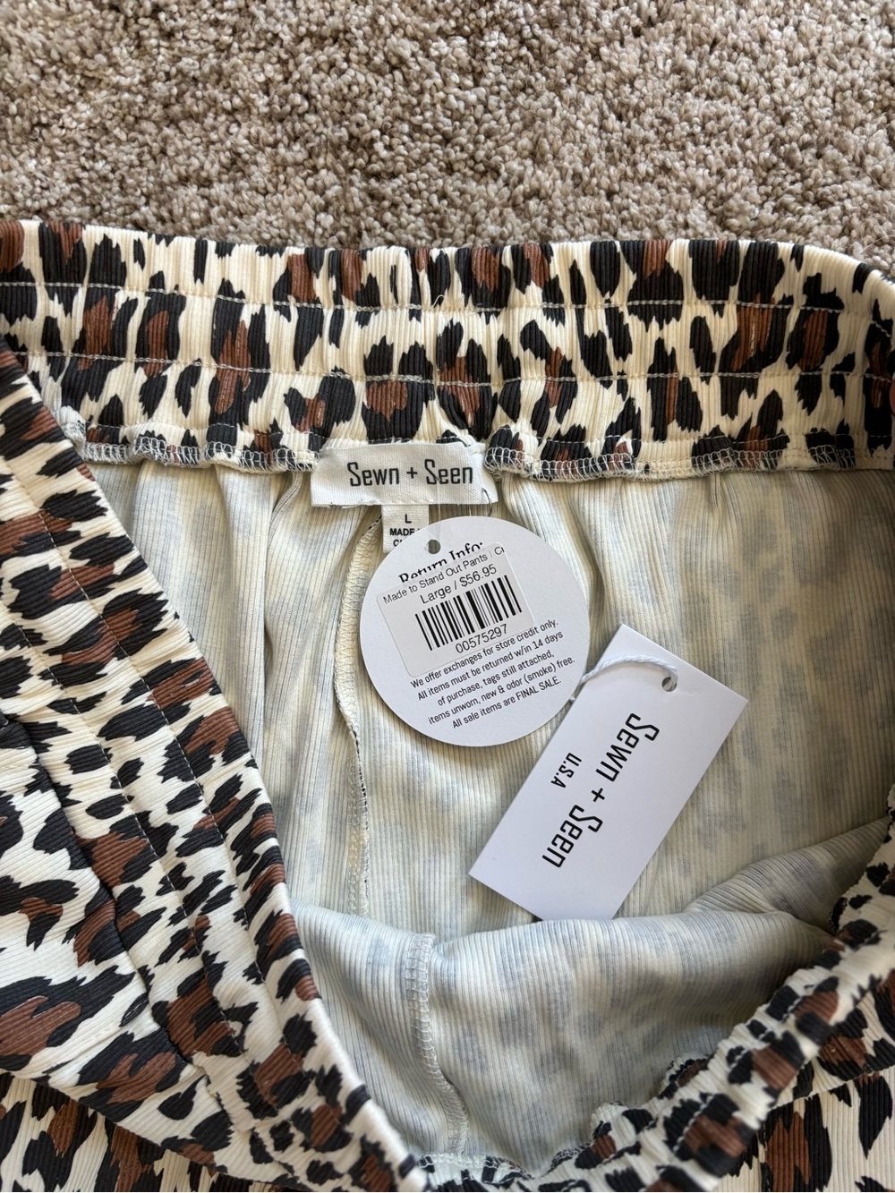 Leopard Print Pants - Picture 2 of 5